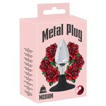 You2Toys Metalen Buttplug met Siliconen Zuignap Stop Temperatuurgevoelig Medium