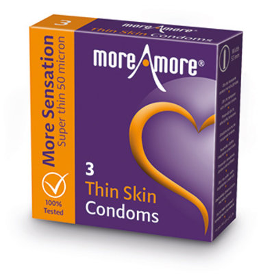 MoreAmore Thin Skin Condooms Extra Dun