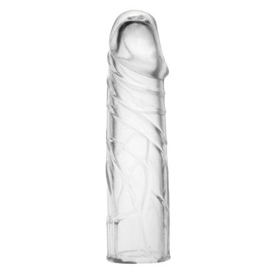 Geaderde Penis Sleeve met Spitse Gladde Eikel