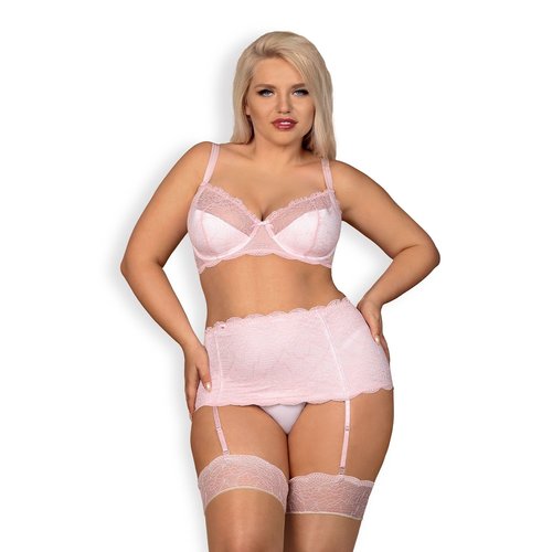 Obsessive Girlly Jarretel Lingerie Set Subtiel en Sexy