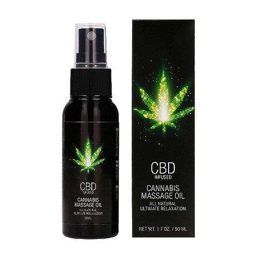 CBD CBD Cannabis Massageolie Spray met Ontspannend Effect 50 ml