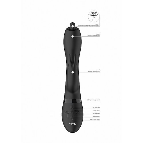 Vive Nilo Luxe Rabbit Vibrator met Roterende Tip