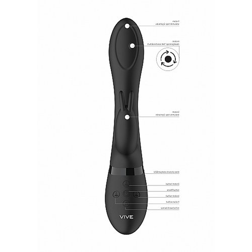 Vive Mira Luxe G-spot Rabbit Vibrator met Roterende Nop