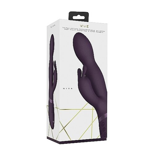 Vive Niva Luxe 360 graden Roterende Rabbit Vibrator