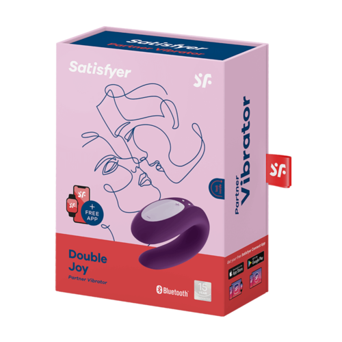 Satisfyer Satisfyer Double Joy Paars incl. Bluetooth en App
