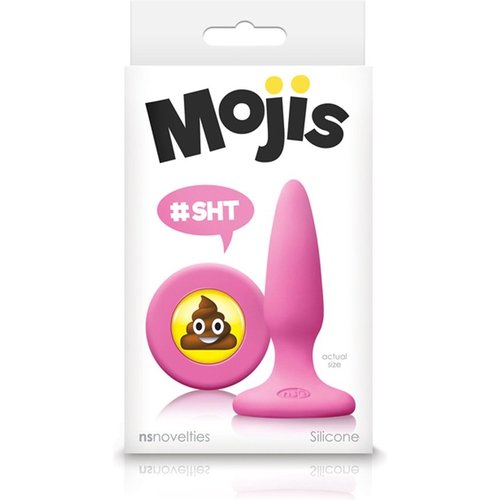 NSnovelties Siliconen Buttplug met Emoji Stop Drol Small