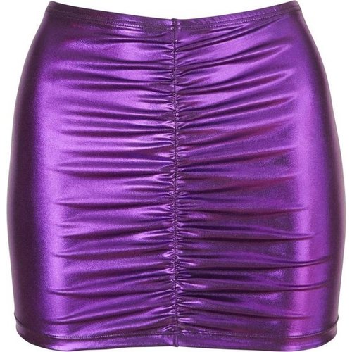 Cottelli Collection Party Metallic Mini Rok met Opvallende Kleur