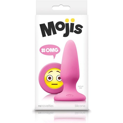 NSnovelties Siliconen Buttplug met Emoji Stop OMG Medium