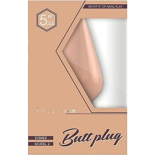 Bottom Line Rubberen Buttplug Klassiek Large