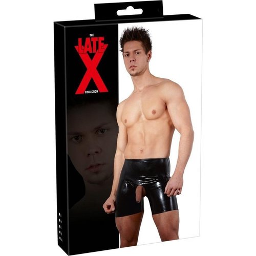 Late X Latex Short met Penis Uitsparing