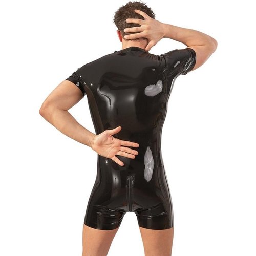 Late X Latex Jumpsuit met Rits Mannen