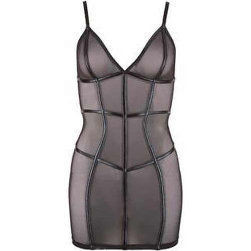 Cottelli Collection Lingerie Transparante Jurk met Wetlook Strepen