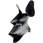 Kiotos Leather Leren Masker voor Puppy Play en Pet Play