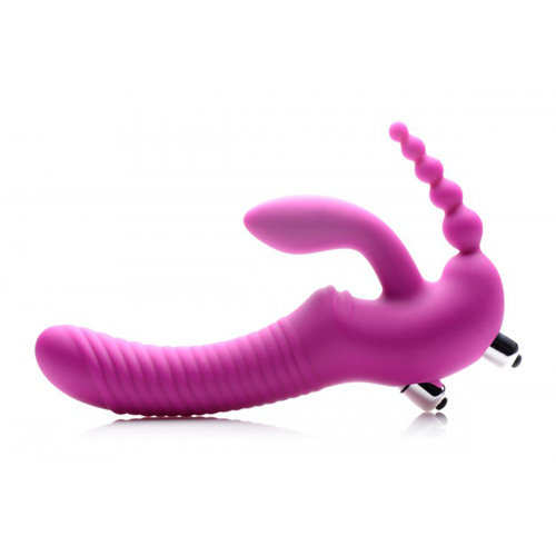 XR Brands REGAL Triple G Siliconen Strapless Voorbind Dildo