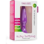 Shots Toys Silky Buttplug met Zuignap Medium