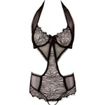 Cottelli Collection Lingerie Body met Kanten Motieven en Handschoenen