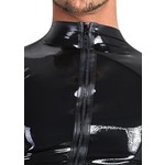 Late X Latex Mannen Shirt met Rits