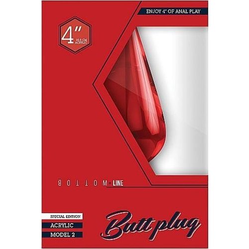 BottomLine Klassiek Vormgegeven Acryl Buttplug Medium