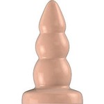 Bottom Line Rubberen Buttplug Stimulatie Golven Medium