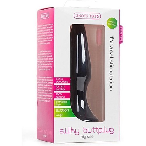 Shots Toys Silky Buttplug met Zuignap Large
