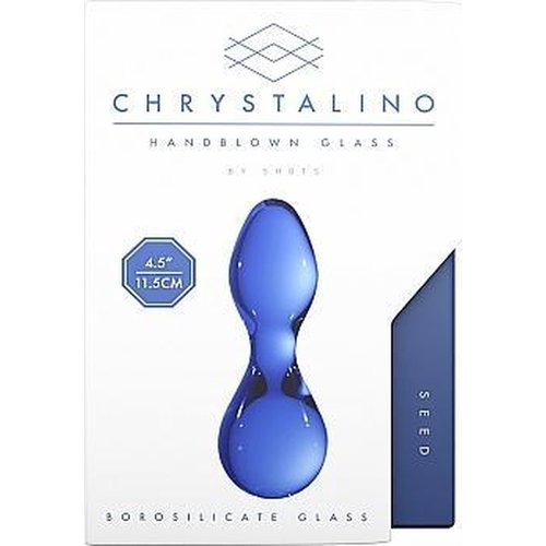 Chrystalino Chrystalino Seed Blue Glazen Butt Plug