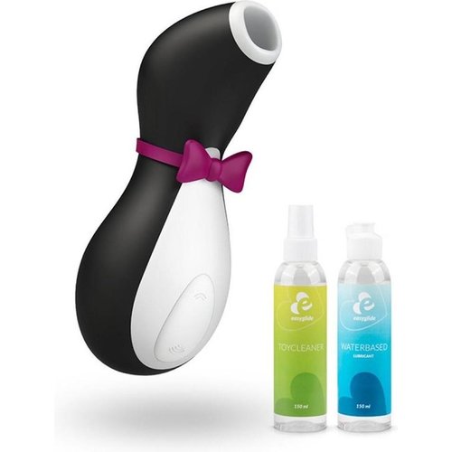 Satisfyer Satisfyer Pro Penguin met Easyglide Glijmiddel en Toycleaner