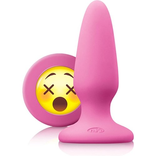 NSnovelties Siliconen Buttplug met Emoji Stop WTF Medium