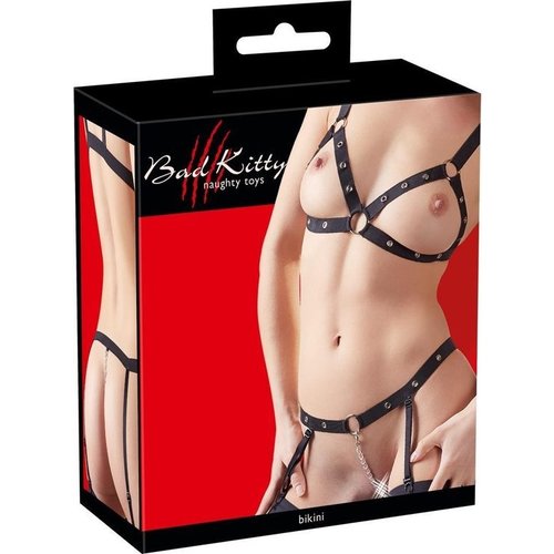 Bad Kitty Stimulerende Riem Bikini met Jarretels