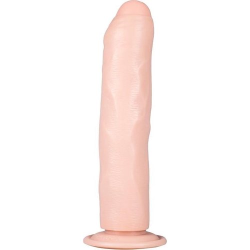 RealRock Realistische XXL Zuignap Dildo met Voorhuid