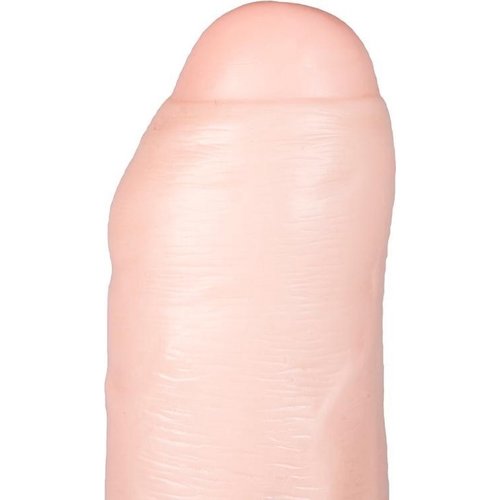 RealRock Realistische XXL Zuignap Dildo met Voorhuid