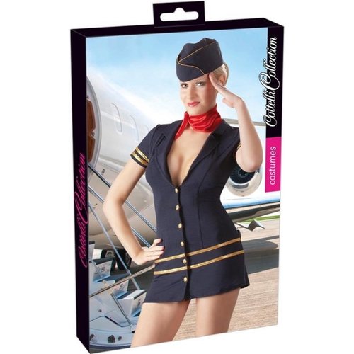 Cottelli Collection Costumes Spannende Stewardess Mini Jurk XS