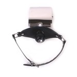 Kiotos Leather Fetish Ball Gag met WC Rol Houder Verstelbaar