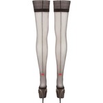 Cottelli Collection Stockings & Hosiery Extravagante Kousen met Klassieke Naad S/M