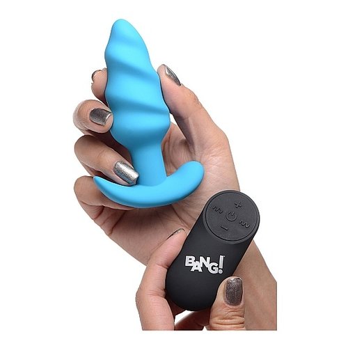 Bang! Vibrerende Siliconen Swirl Buttplug