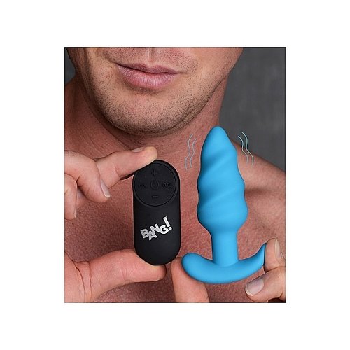 Bang! Vibrerende Siliconen Swirl Buttplug