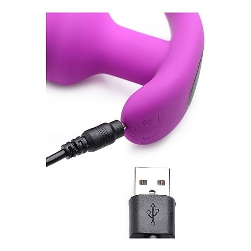 Bang! Vibrerende Siliconen Swirl Buttplug