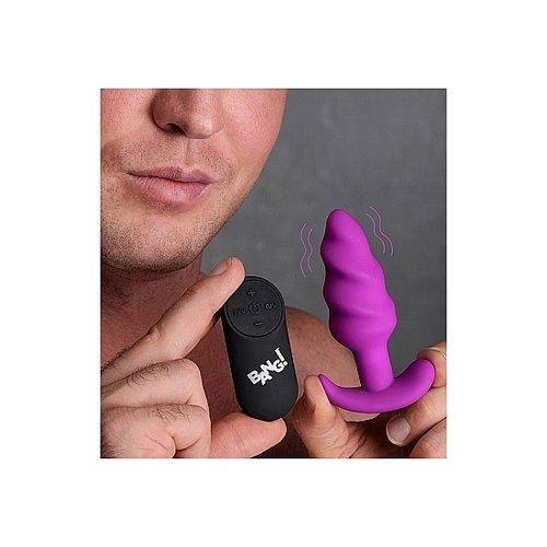 Bang! Vibrerende Siliconen Swirl Buttplug