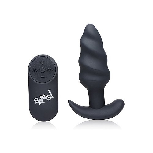 Bang! Vibrerende Siliconen Swirl Buttplug