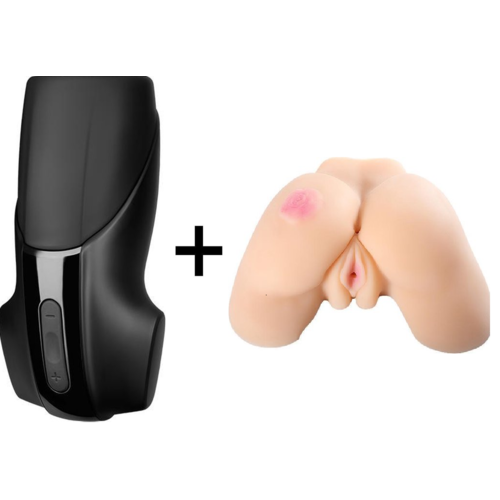 Satisfyer Satisfyer Men Vibration met Tiffany Masturbator Actiepakket