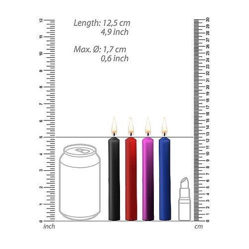 Ouch! Teasing Wax Erotische Kaarsen Mix 4 st