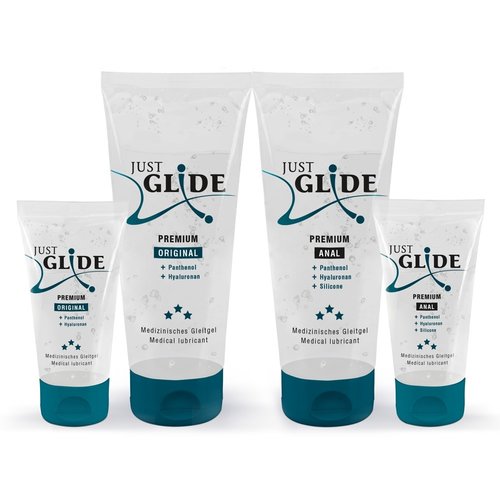 Just Glide Just Glide Premium Set Vegan Glijmiddelenl 4st