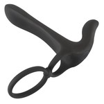 Black Velvets Koppel Vibrator met Penis en Balzak Ring