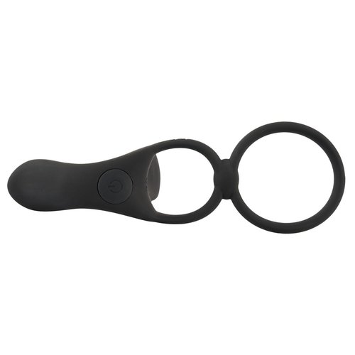 Black Velvets Koppel Vibrator met Penis en Balzak Ring