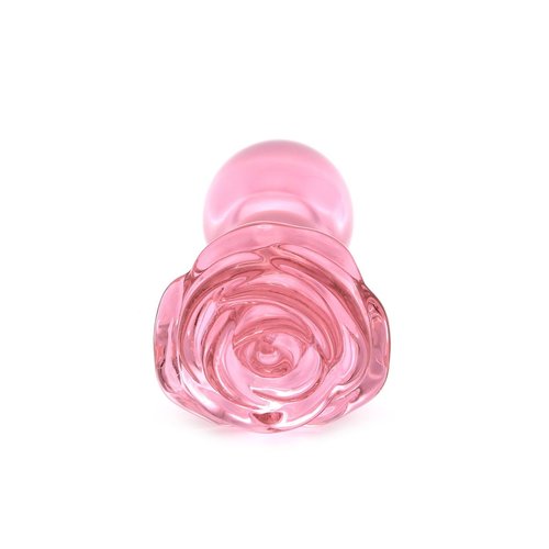 Kiotos Glass Glazen Buttplug met Roosje Large