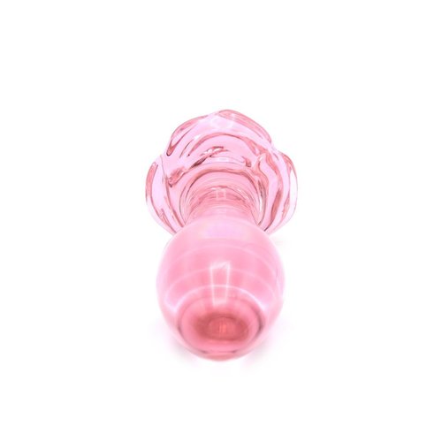 Kiotos Glass Glazen Buttplug met Roosje Large