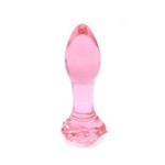 Kiotos Glass Glazen Buttplug met Roosje Large