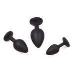 Blackdoor Collection Fluweelzachte Buttplug Set met Kristallen Stop