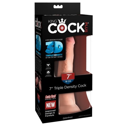 King Cock Triple Density Realistische Spitse Dildo