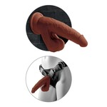 King Cock Realistische Dildo met Zwaaiende Balzak Large