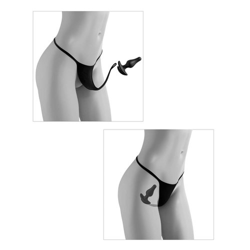 Hookup Kruisloze Buttplug String met Tailleband S-L